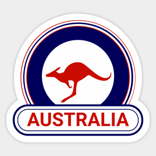 Australia Country Badge - Australia Flag Sticker